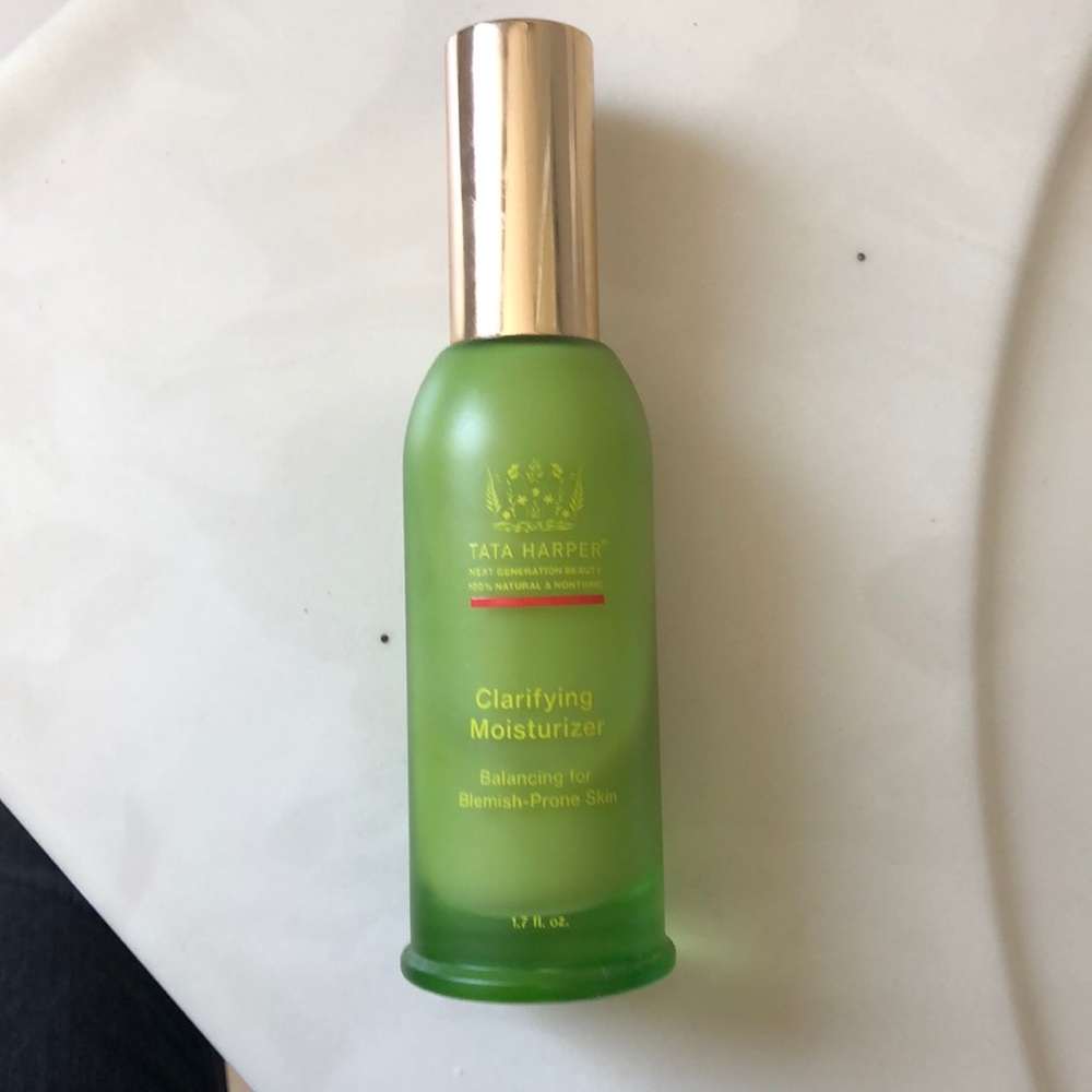 Tara Harper clarifying moisturizer. Half full